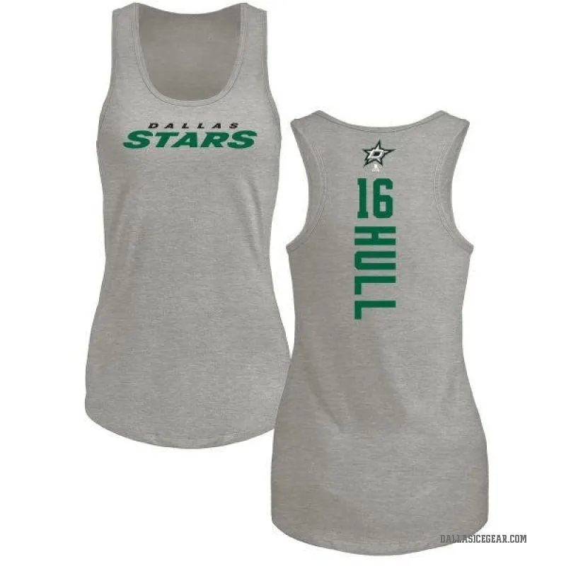 Brett Hull Women's Ash Dallas Stars Backer Tank Top -