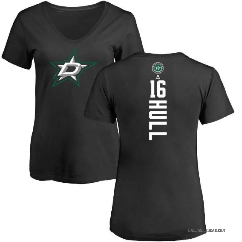Brett Hull Women's Black Dallas Stars Backer T-Shirt -