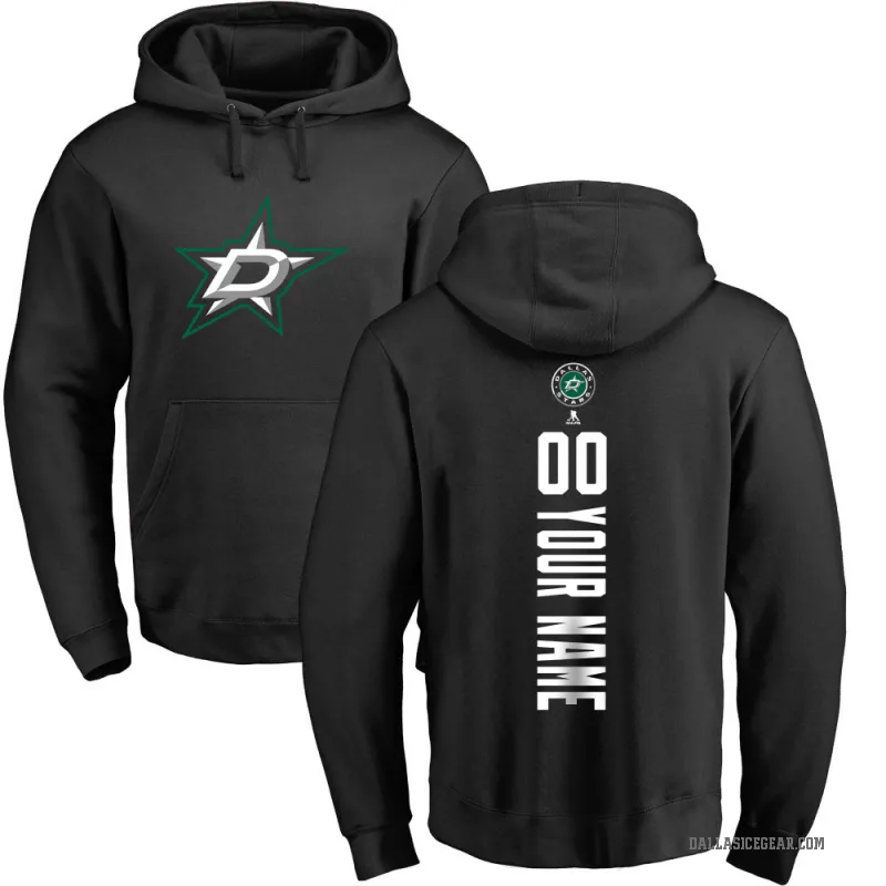 Custom Youth Black Dallas Stars Branded Backer Pullover Hoodie