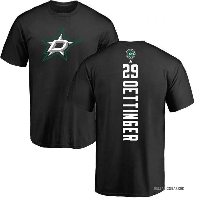 Jake Oettinger Youth Black Dallas Stars Backer T-Shirt -