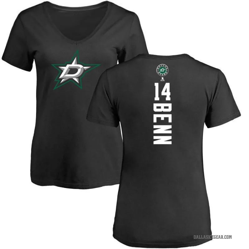 Jamie Benn Women's Black Dallas Stars Backer T-Shirt -