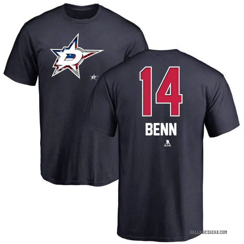 Jamie Benn Youth Navy Dallas Stars Name and Number Banner Wave T-Shirt -