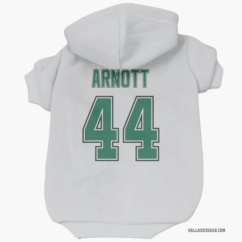 Jason Arnott  White Dallas Stars  Cat & Dog Pet Hoodie