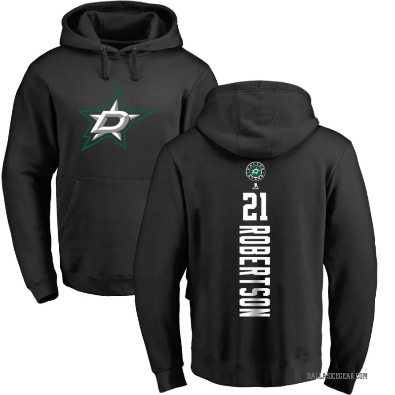 Jason Robertson Youth Black Dallas Stars Branded Backer Pullover Hoodie