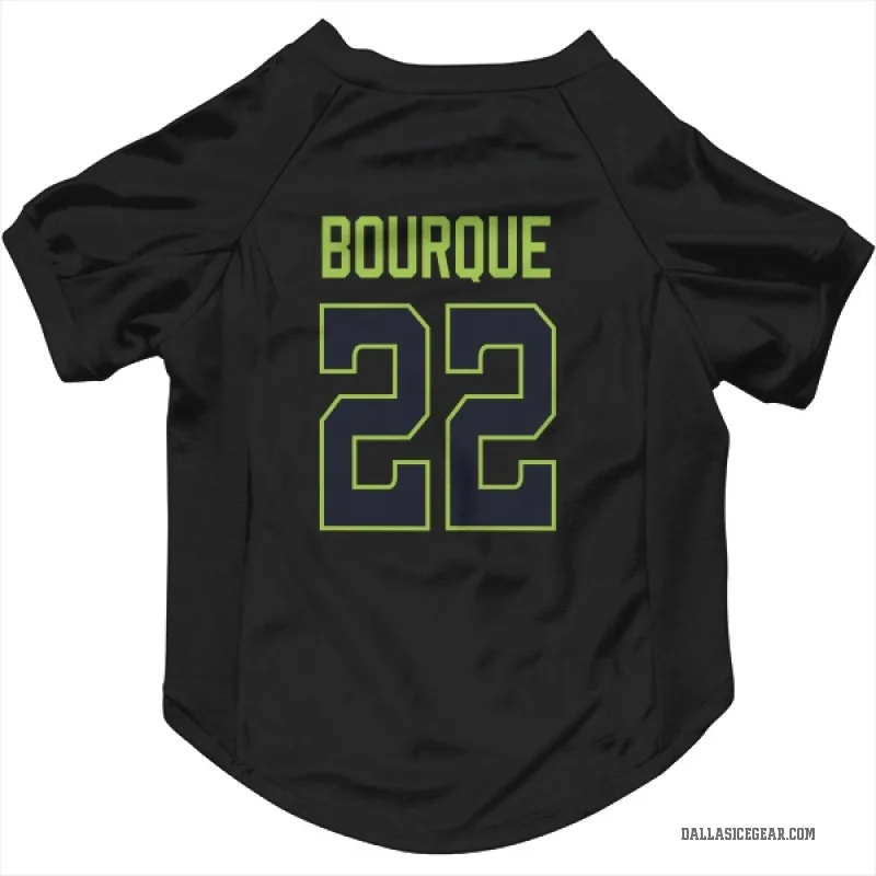 Mavrik Bourque Black Dallas Stars Cat & Dog Pet Jersey