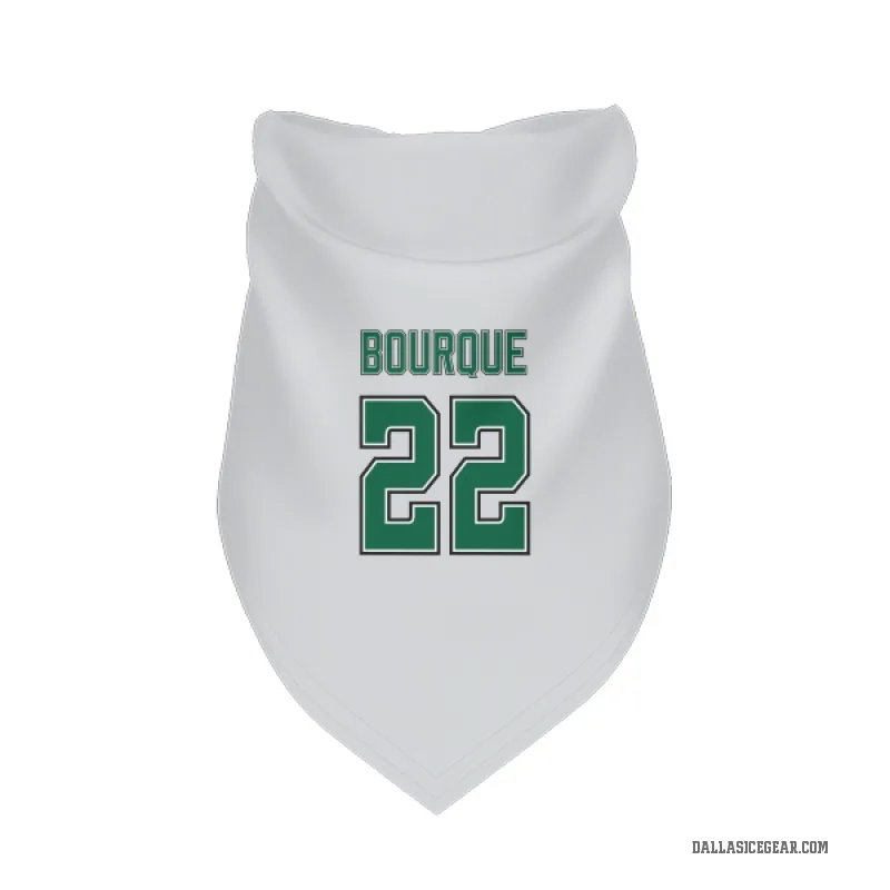 Mavrik Bourque White Dallas Stars Cat & Dog Pet Bandana