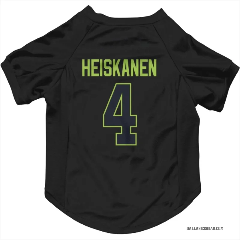 Miro Heiskanen  Black Dallas Stars  Cat & Dog Pet Jersey