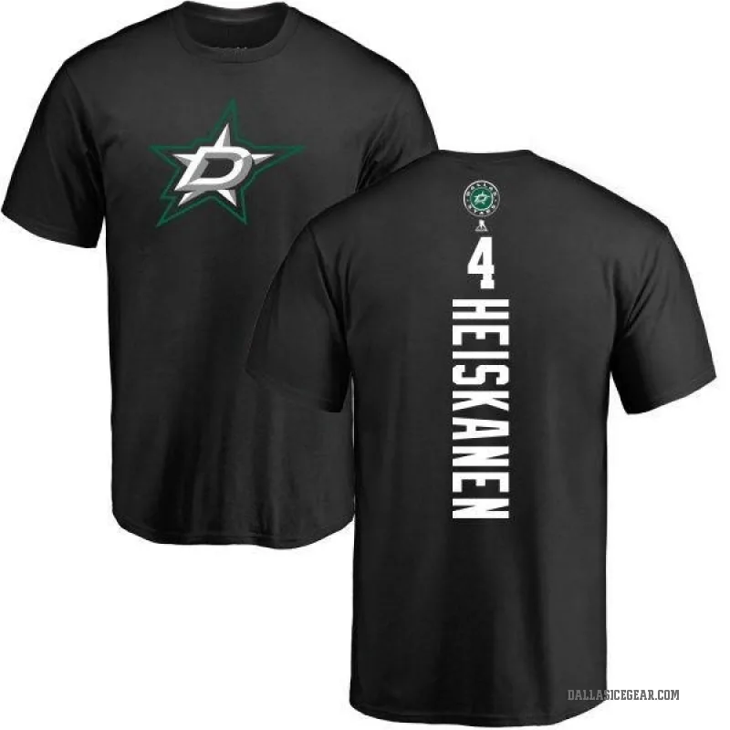 Miro Heiskanen Men's Black Dallas Stars Backer T-Shirt -