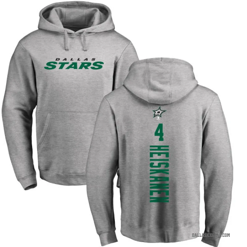 Miro Heiskanen Men's Dallas Stars Branded Ash Backer Pullover Hoodie