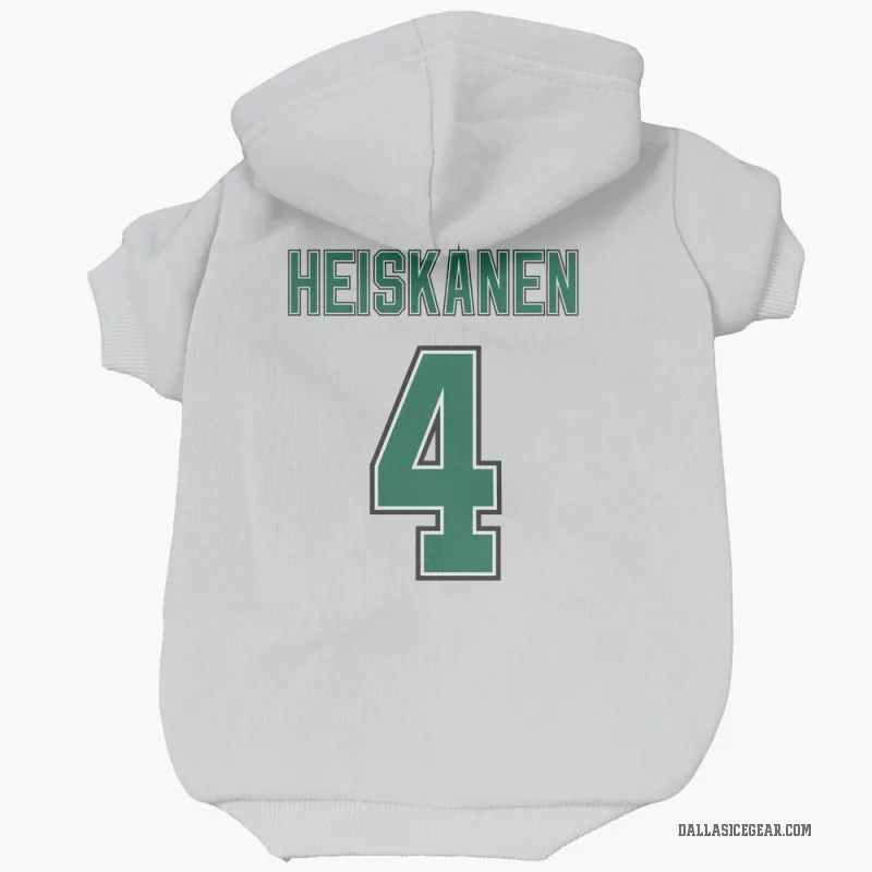 Miro Heiskanen  White Dallas Stars  Cat & Dog Pet Hoodie