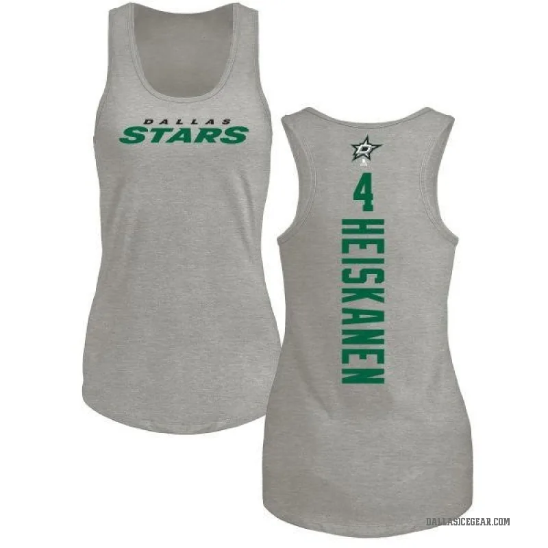 Miro Heiskanen Women's Ash Dallas Stars Backer Tank Top -