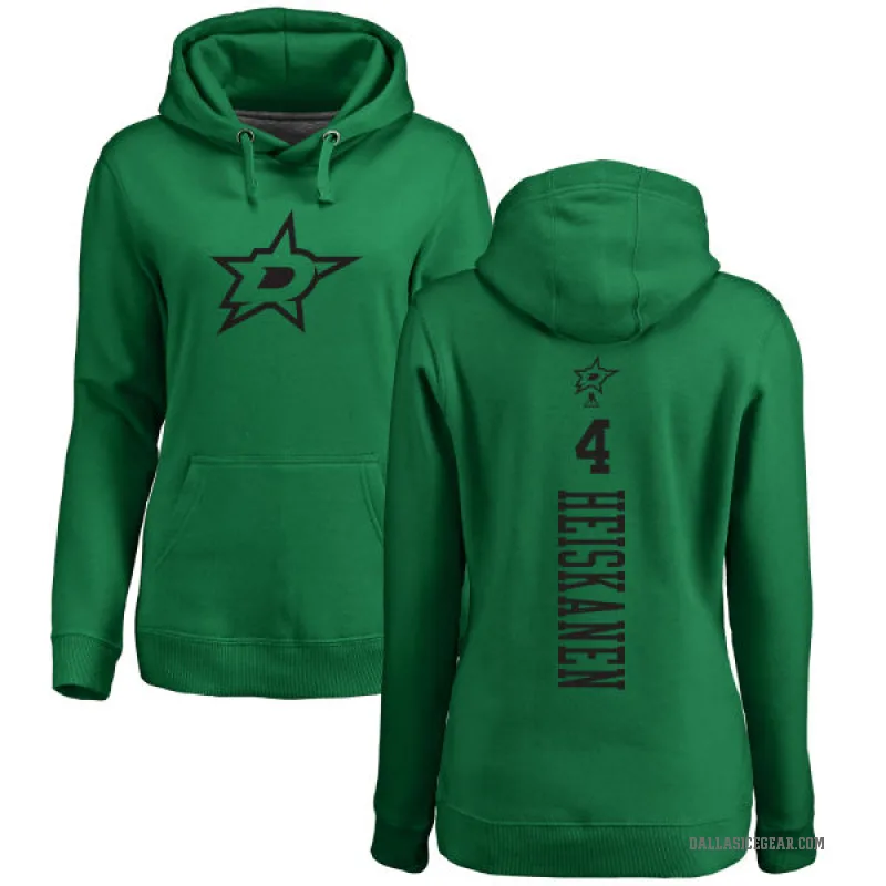 Miro Heiskanen Women's Green Dallas Stars Branded Kelly One Color Backer Pullover Hoodie