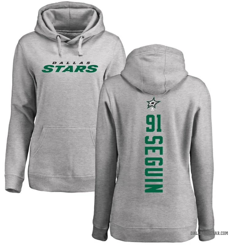 Tyler Seguin Women's Dallas Stars Branded Ash Backer Pullover Hoodie